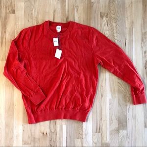 Men’s orange gap crew neck sweater. NEW